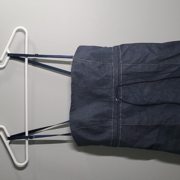 Guess jeans dress size 11 junior blue demin sundress stretch back sun dress - Picture 3 of 9